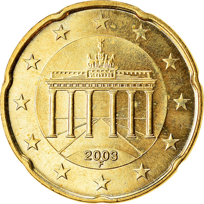 ALEMANIA - REPÚBLICA FEDERAL, 
            
               20 Euro Cent, 
            
               2003