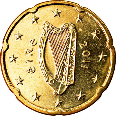 REPÚBLICA DE IRLANDA, 
            
               20 Euro Cent, 
            
               2011