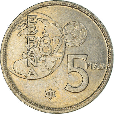 España, 
            
               5 Pesetas, 
            
               1980 (80)